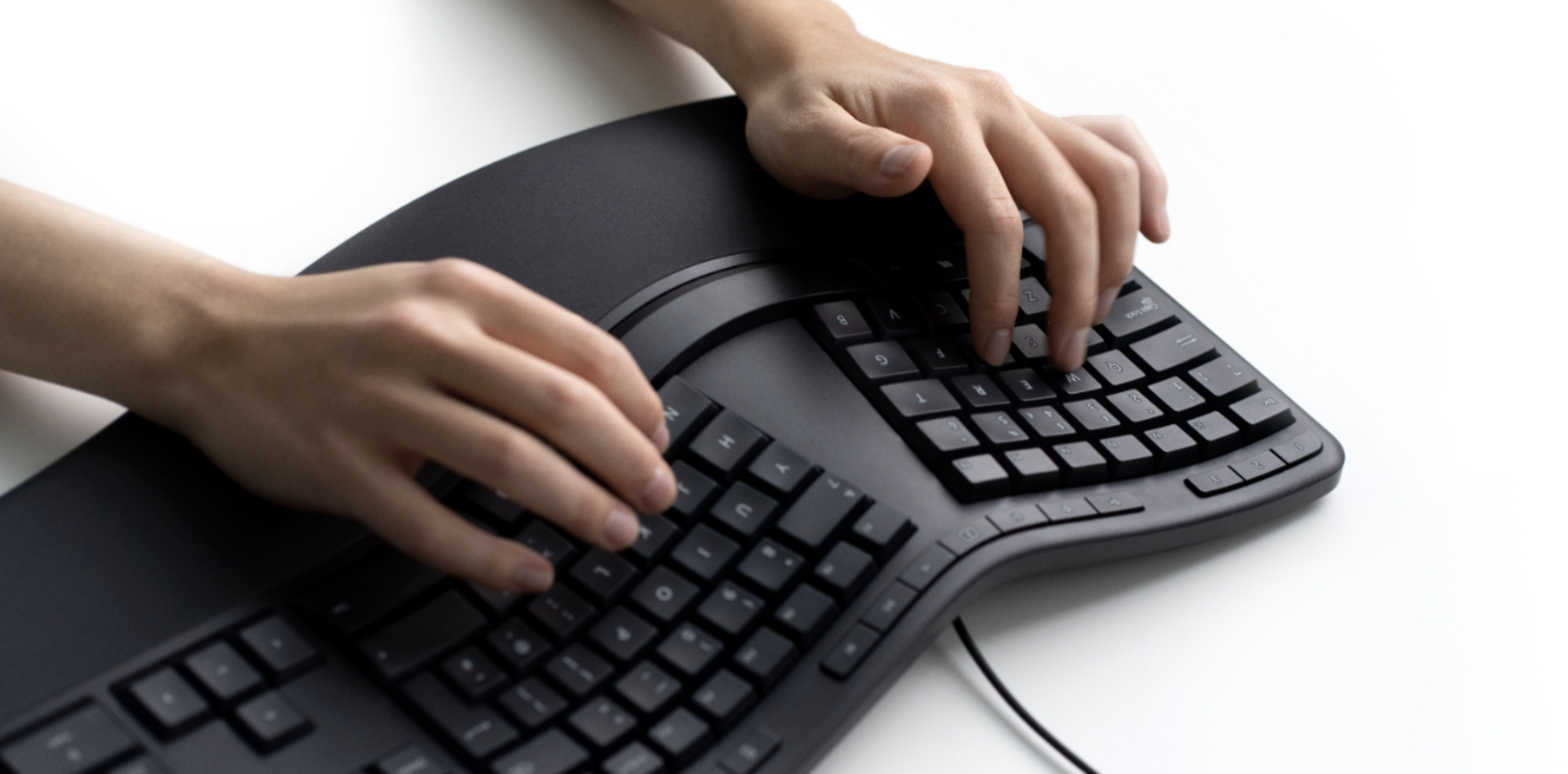Picture of an ergonomic keyboard